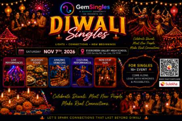 Bay Area's Biggest DIWALI Celebration for SINGLES
