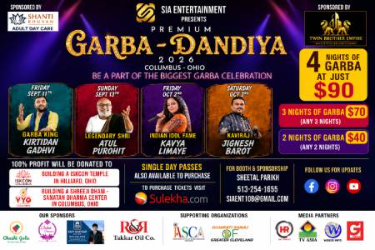 Biggest Garba Dandia Festival in Ohio - Jignesh Barot Oct 3rd 6Pm in Columbus, OH