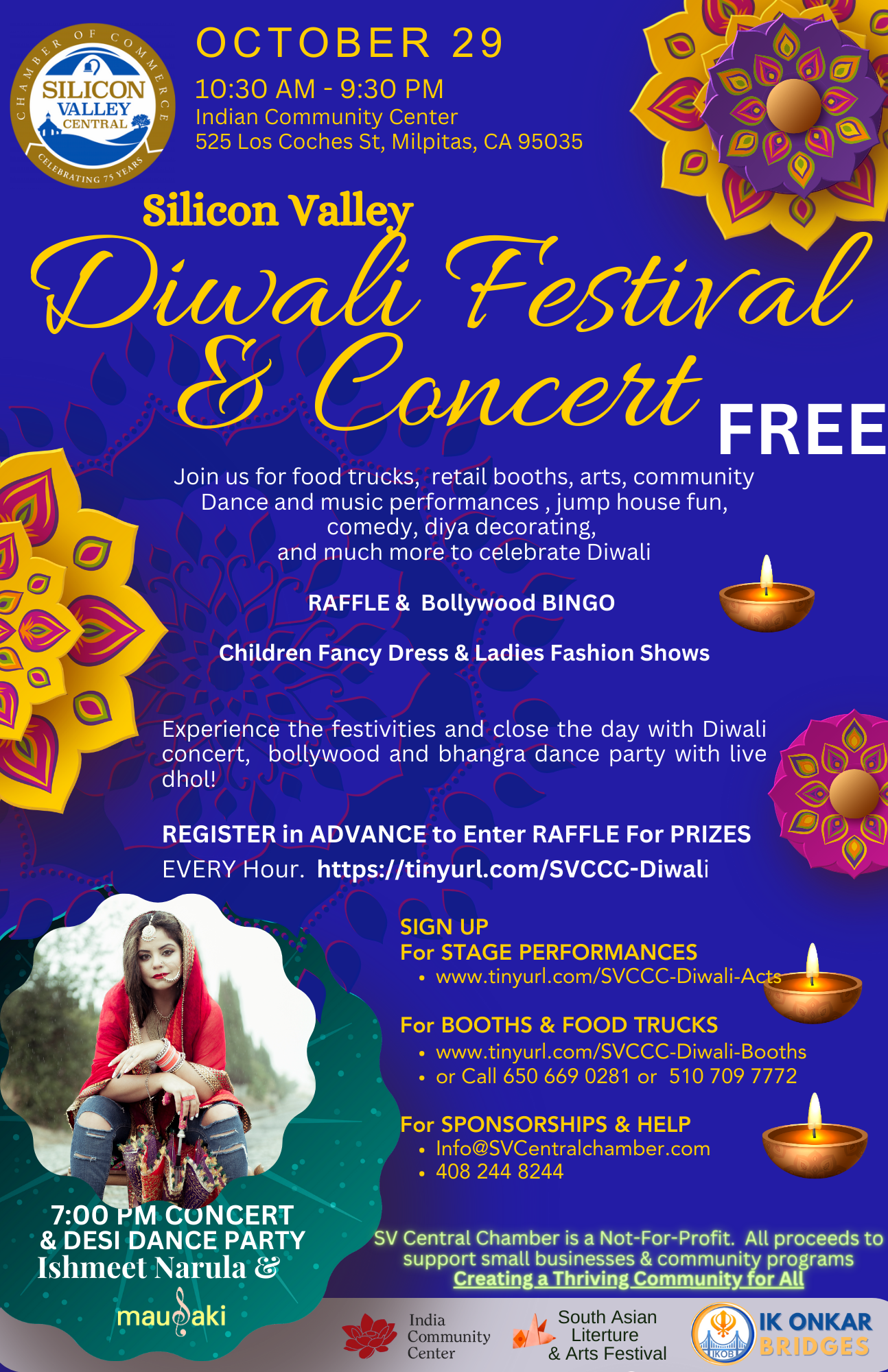 Diwali Festival and Concert by Silicon Valley Central Chamber