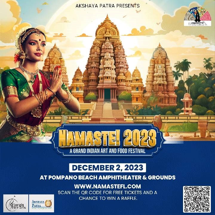 Join Namaste 2023 - A Free Indian Culture Fest in Pompano Beach