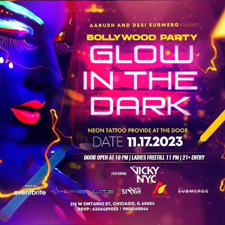 Get Ready to Glow at Chicago's Hottest Blacklight Bollywood Party