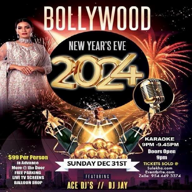 Bollywood Beats & Bubbly: Toast to 2024 with Sulekha's NYE Gala in Florida