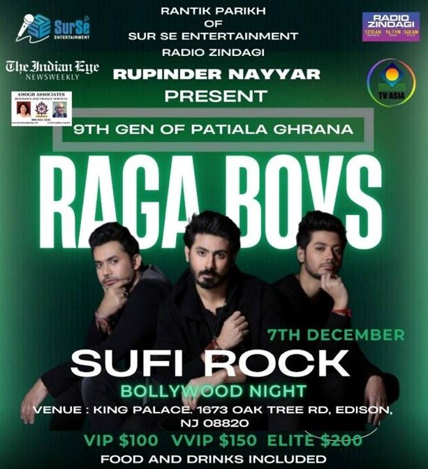 9th GEN OF PATIALA GHARANA: RAGA BOYS - SUFI ROCK BOLLYWOOD NIGHT
