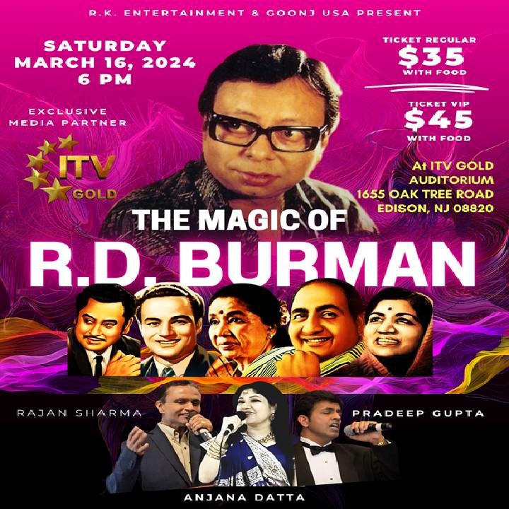Mark your calendar to enjoy the Magic of R.D. Burman