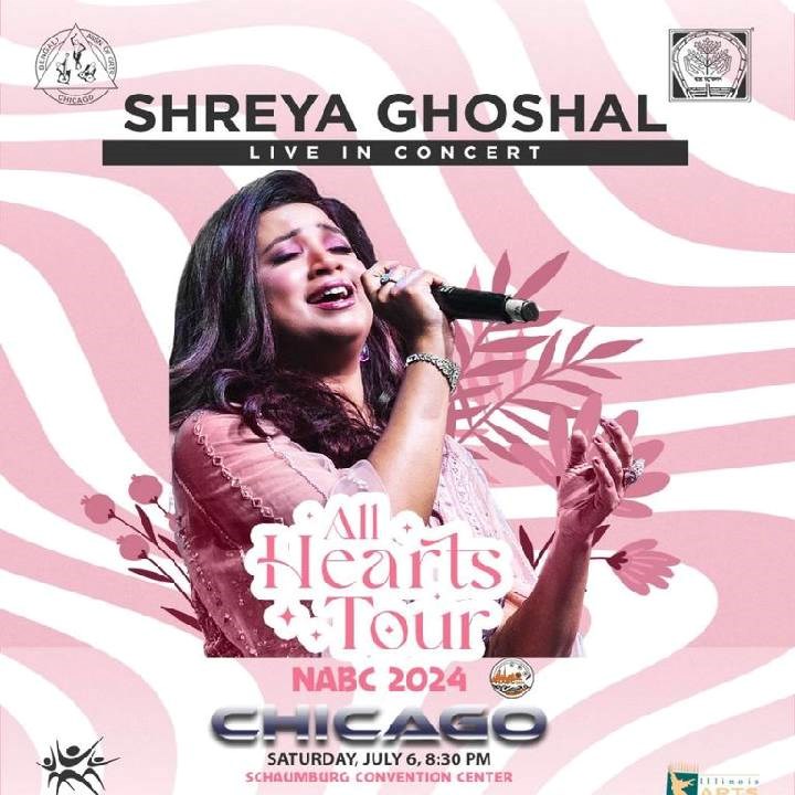 Get Tickets on Sulekha to Witness the Musical Euphoria: Shreya Ghoshal's All Hearts Tour Hits Chicago