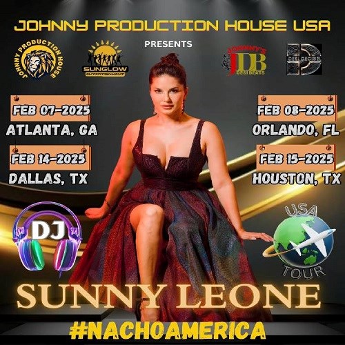 Find Sunny Leone Sunny Leone Nacho America USA Tour 2025 Tour Dates