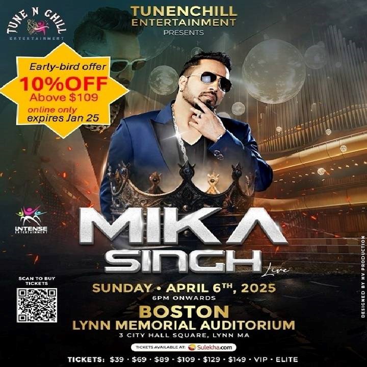 Party with KING MIKA SINGH Live in BOSTON