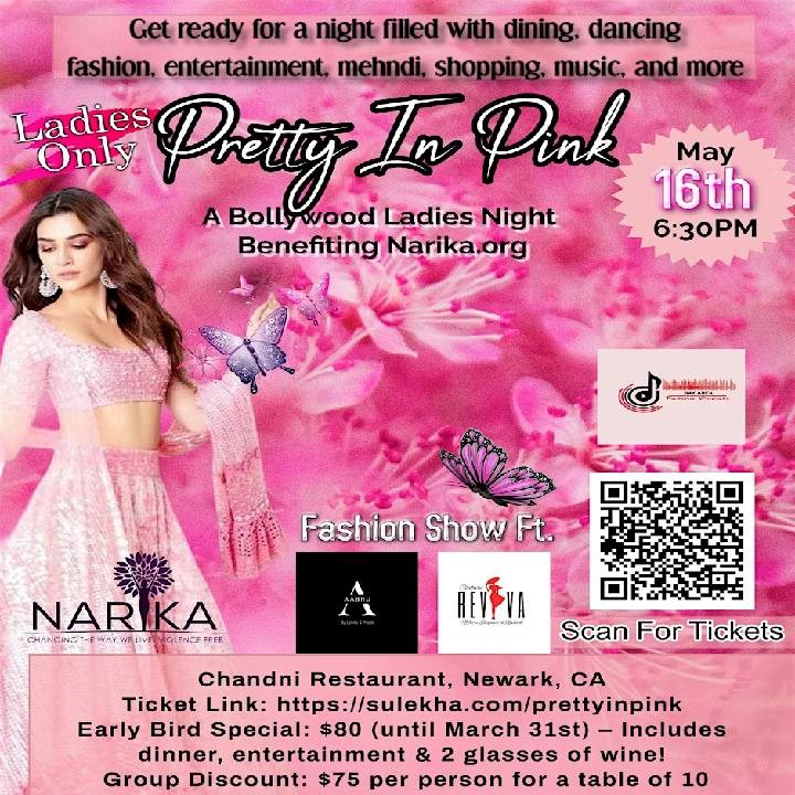 Pretty In Pink - A Bollywood Ladies Night Fundraiser!