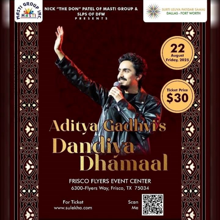 Aditya Gadhai's Dandiya Dhamaal 2025 – Dallas