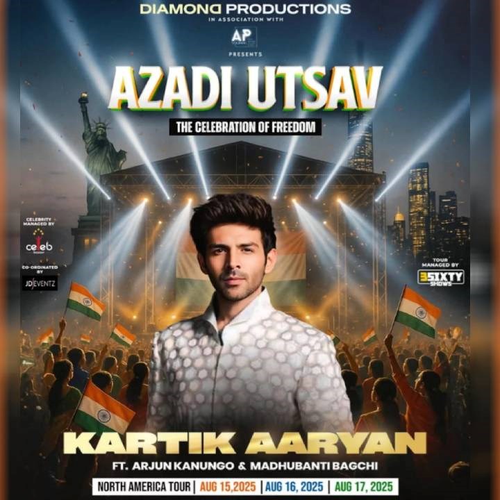 Kartik Aaryan Live in USA 2025: Celebrate Freedom with Bollywood’s Biggest Stars
