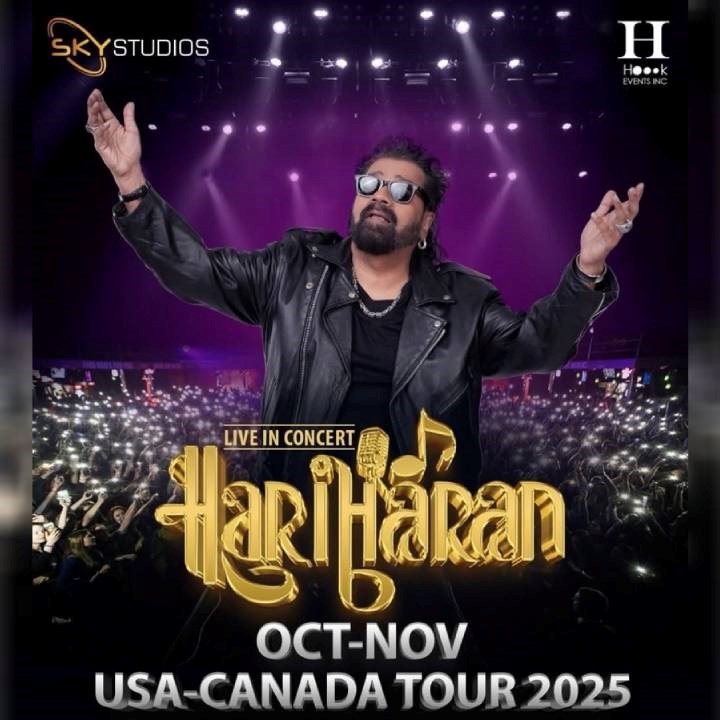 Hariharan is coming to North America — Get Ready for a Night of Soul, Sufi, and Bollywood Magic!