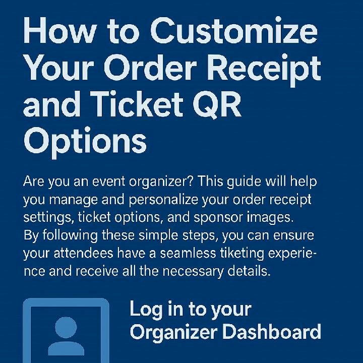 How to Customize Your Order Receipt and Ticket QR Options