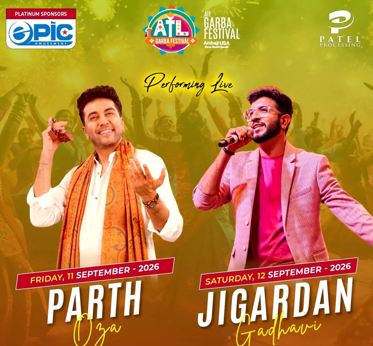 ATL Garba 2026: Two Unforgettable Nights of Dance, Devotion, and Dandiya Beats!