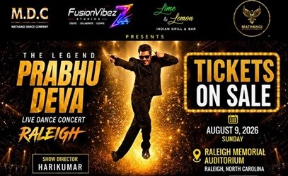 The Legend Prabhu Deva Live Dance Concert Raleigh: Witness India's Greatest Dance Icon Live!