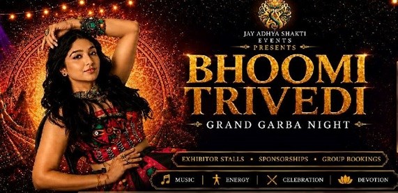  Dance to the Rhythms with Bhoomi Trivedi at Jay Adhya Shakti's Garba 2026