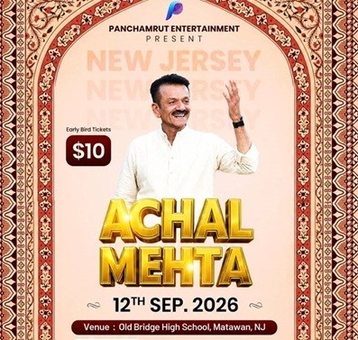 Achal Mehta Garba Live 2026 in New Jersey: A Night of Non-Stop Garba at an Unbeatable Price!