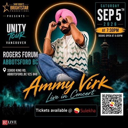 Ammy Virk Live Concert in Abbotsford BC: Experience an Unforgettable Punjabi Musical Night