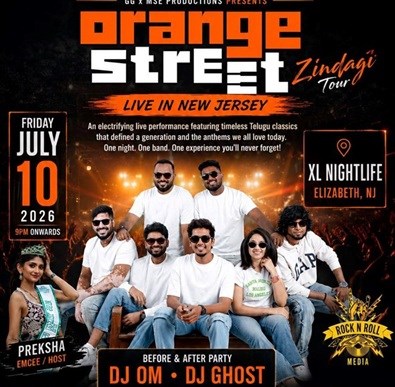 Orange Street Band Live in New Jersey 2026 – Zindagi Tour Comes to Elizabeth