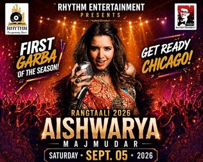 Chicago, Get Ready to Shine! Rangtaali 2026 with Garba Queen Aishwarya Majmudar is Coming