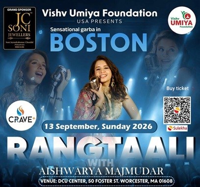Experience the Magic of Navratri: Rangtaali with Aishwarya Majmudar Garba 2026 in Boston