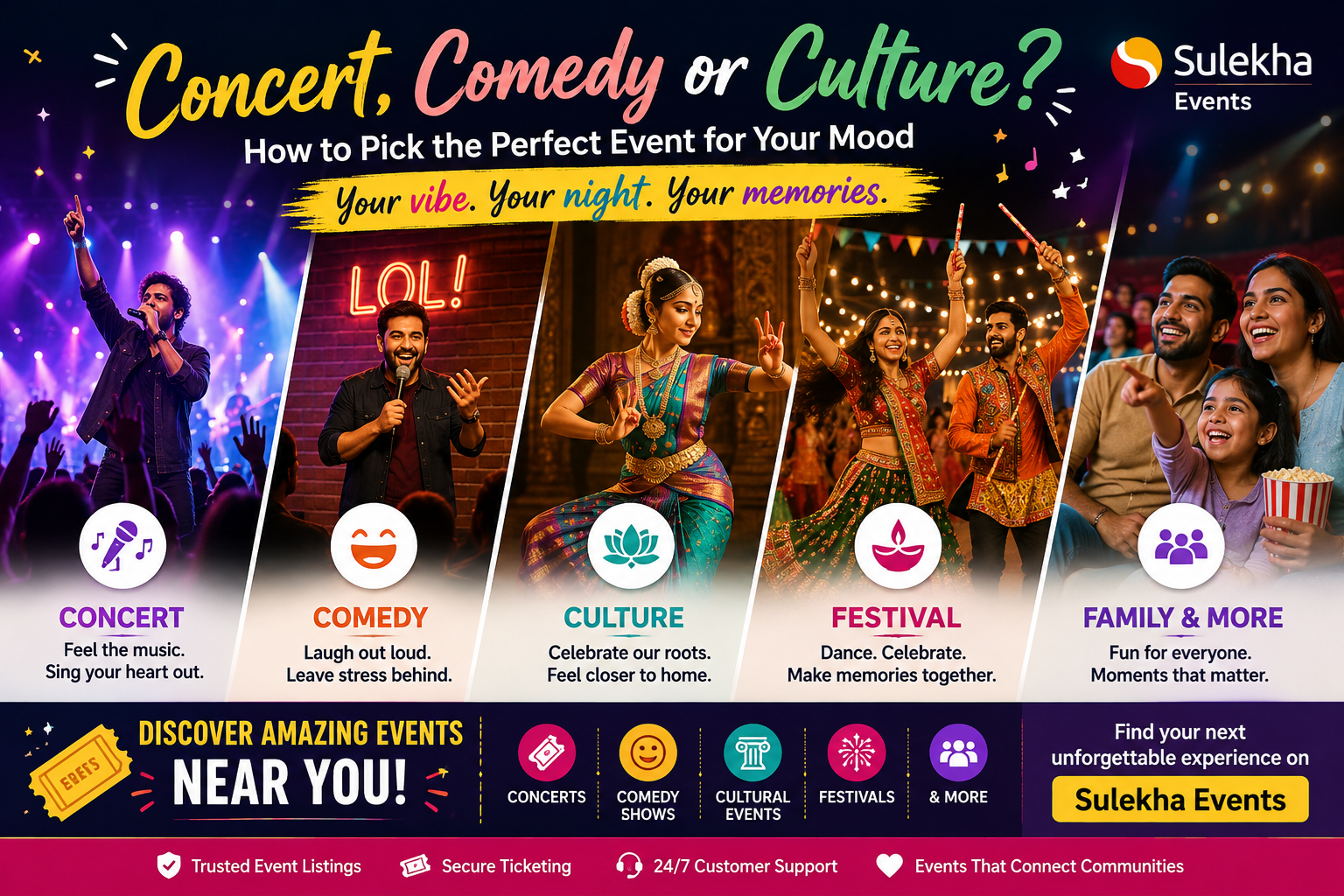  Concert, Comedy or Culture? How to Pick the Perfect Event for Your Mood
