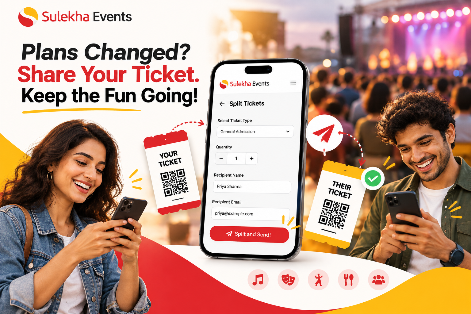 Ticket Spilt: Share the Fun, Even When Plans Change