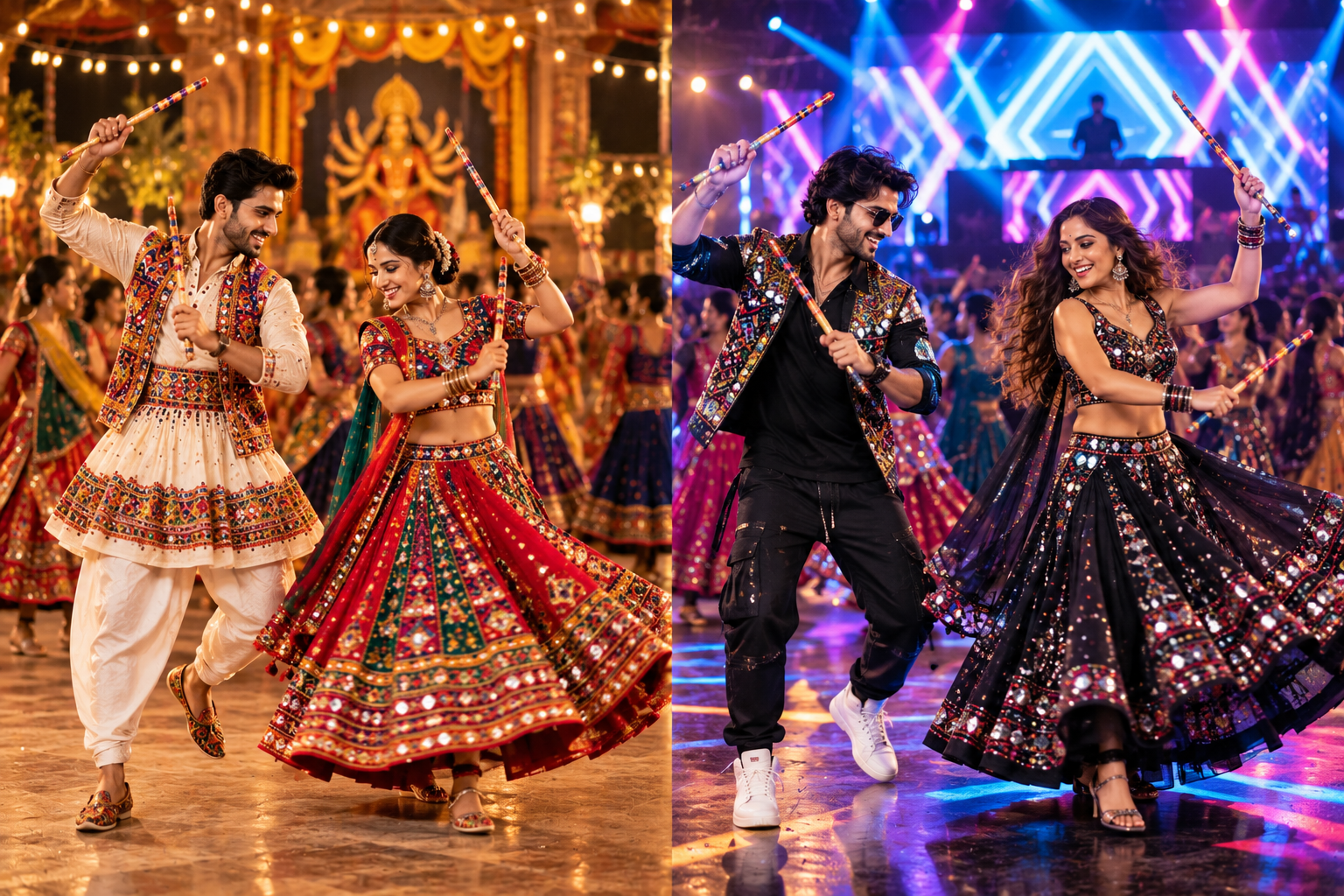Traditional or DJ Garba? Two Beats, One Navratri Spirit!