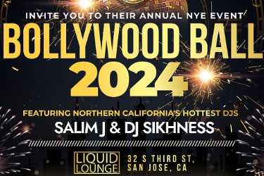 Bollywood Ball NYE 2024 on Sun Dec 31st at Liquid Lounge in San Jose  in San Jose, CA