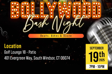 Bollywood Bash Night at South Windsor, CT