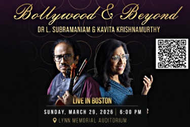 Bollywood & Beyond - Kavita Krishnamurthy & Dr L Subramaniam in Lynn, MA