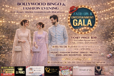 Bollywood Bingo & Fashion Gala Evening - Music, Dinner, Fashion Show & Prizes in Stockton, CA