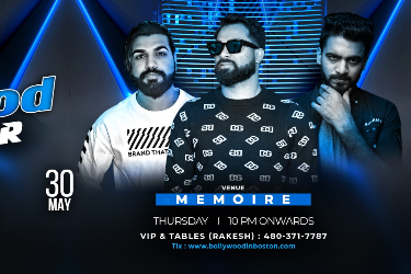 BOLLYWOOD BLACK OUT At MEMOIRE (ENCORE CASINO) in Everett, MA