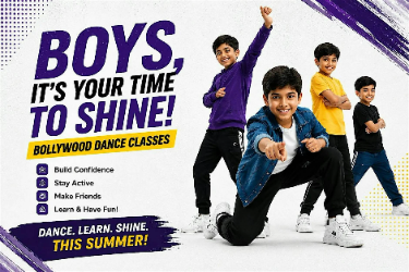 Bollywood Boys Dance Introductory Class in Chantilly, VA