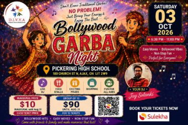 Bollywood Garba Fiesta 2026 in Ajax, ON