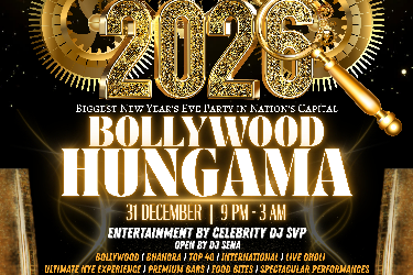 Bollywood Hungama 2026 - Biggest NYE HARD ROCK DC in Washington, DC