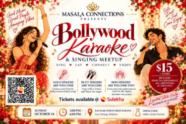 Bollywood Karaoke & High Tea | Bay Area Singers - San Francisco Indian event on Sun, Oct 18