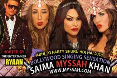 Bollywood New Years Eve 2018 with Saima Khan in MISSISSAUGA, ON