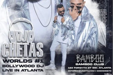Bollywood Night with DJ Chetas (World's #1 Bollywood DJ) Bamboo Atlanta in Atlanta, GA