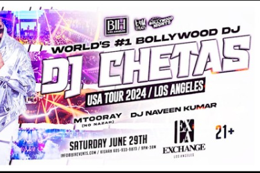 Bollywood Night with DJ Chetas (World's #1 Bollywood DJ)Exchange LA June29 in Los Angeles, CA