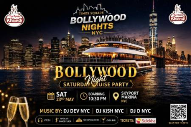 Bollywood Nights NYC - Saturday Night Cruise Party in New York, NY