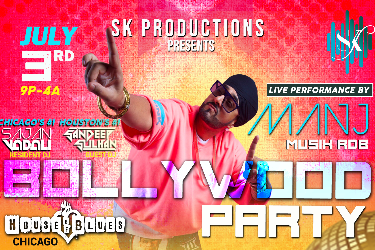 Bollywood Party with Manj RDB in Chicago, IL