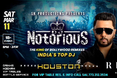 Bollywood Thru The Roof in Houston, TX