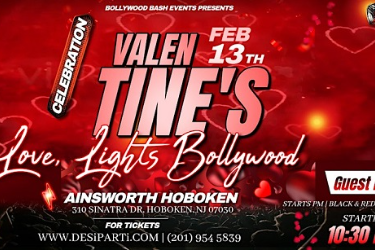 Bollywood Valentines Day Theme Party  Ainsworth, Hoboken, NJ, Hoboken, NJ