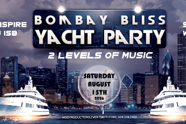 Bombay Bliss Yacht Party in Vancouver, BC