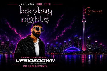 BOMBAY NIGHTS w/ DJ UPSIDEDOWN from New York City in Toronto, ON
