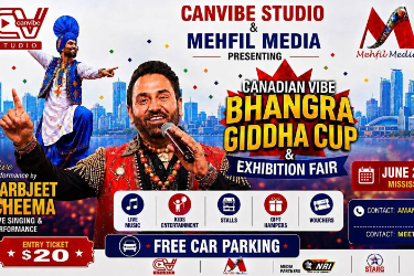 Canadian Vibe Bhangra Giddha Cup in Mississauga, ON