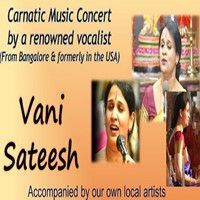 Carantic Music Concert By The Renowned Smt. Vani Sateesh in Framingham, MA