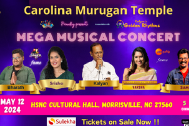 Carolina Murugan Temple - Mega Musical Concert in Morrisville, NC