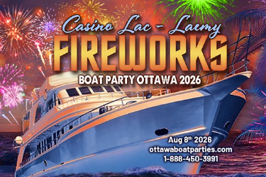 CASINO LAC-LEAMY FIREWORKS BOAT PARTY OTTAWA 2026 | OTTAWA FIREWORKS SHOW in Gatineau, QC