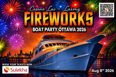 CASINO LAC-LEAMY FIREWORKS BOAT PARTY OTTAWA 2026 | OTTAWA FIREWORKS SHOW in Gatineau, QC